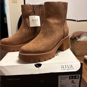 a.n.a Brown Heeled Boots for Stylish Comfort